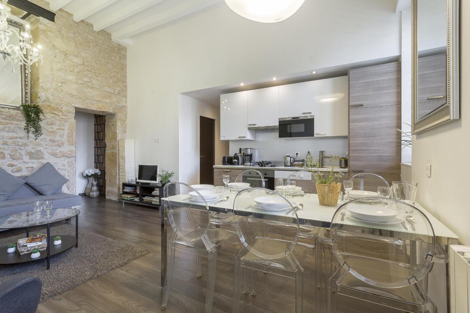 Le Jacquard Garage Lyon Centre Pour 2 A 8 Persアパートメント 部屋 写真